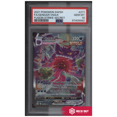 Gengar VMAX - Fusion Strike - 271 - PSA 10 - 97409992 - Deck Out Gaming