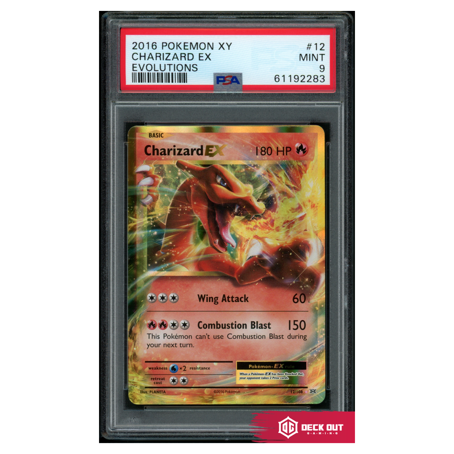 Charizard EX - Evolutions - 12- PSA 9 - 61192283 - Deck Out Gaming