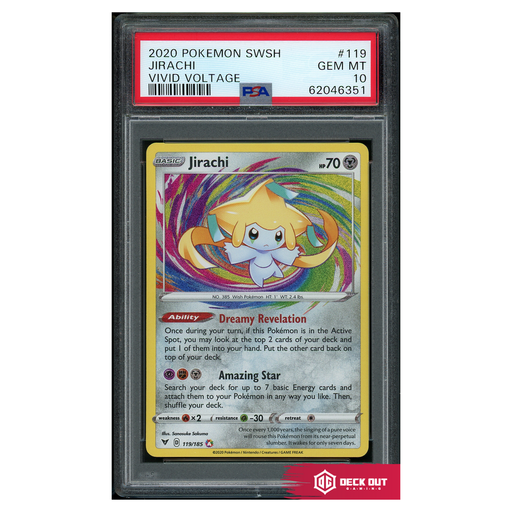 Jirachi - Vivid Voltage - 119 - PSA 10 - 62046351 - Deck Out Gaming