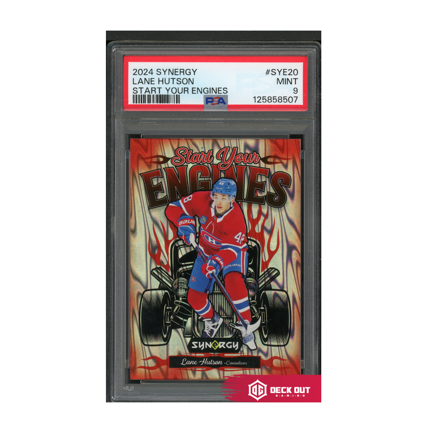 Lane Hutson [Silver Raywave] - Start Your Engines - 2024 Synergy - SYE20 - PSA 9 - 125858507 - Deck Out Gaming