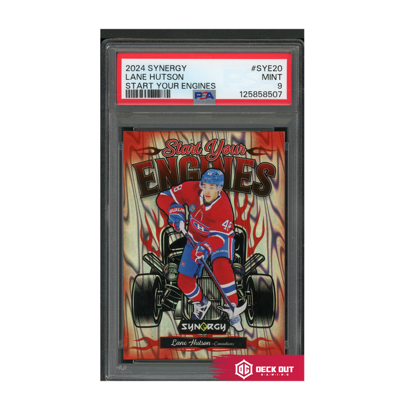 Lane Hutson [Silver Raywave] - Start Your Engines - 2024 Synergy - SYE20 - PSA 9 - 125858507 - Deck Out Gaming