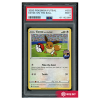 Eevee on the Ball - Pokemon Futsal - 002 - PSA 9 - 61192288 - Deck Out Gaming