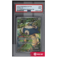Snorlax (Pokemon Center) - SV Promos - SVP051 - PSA 9 - 86981494 - Deck Out Gaming