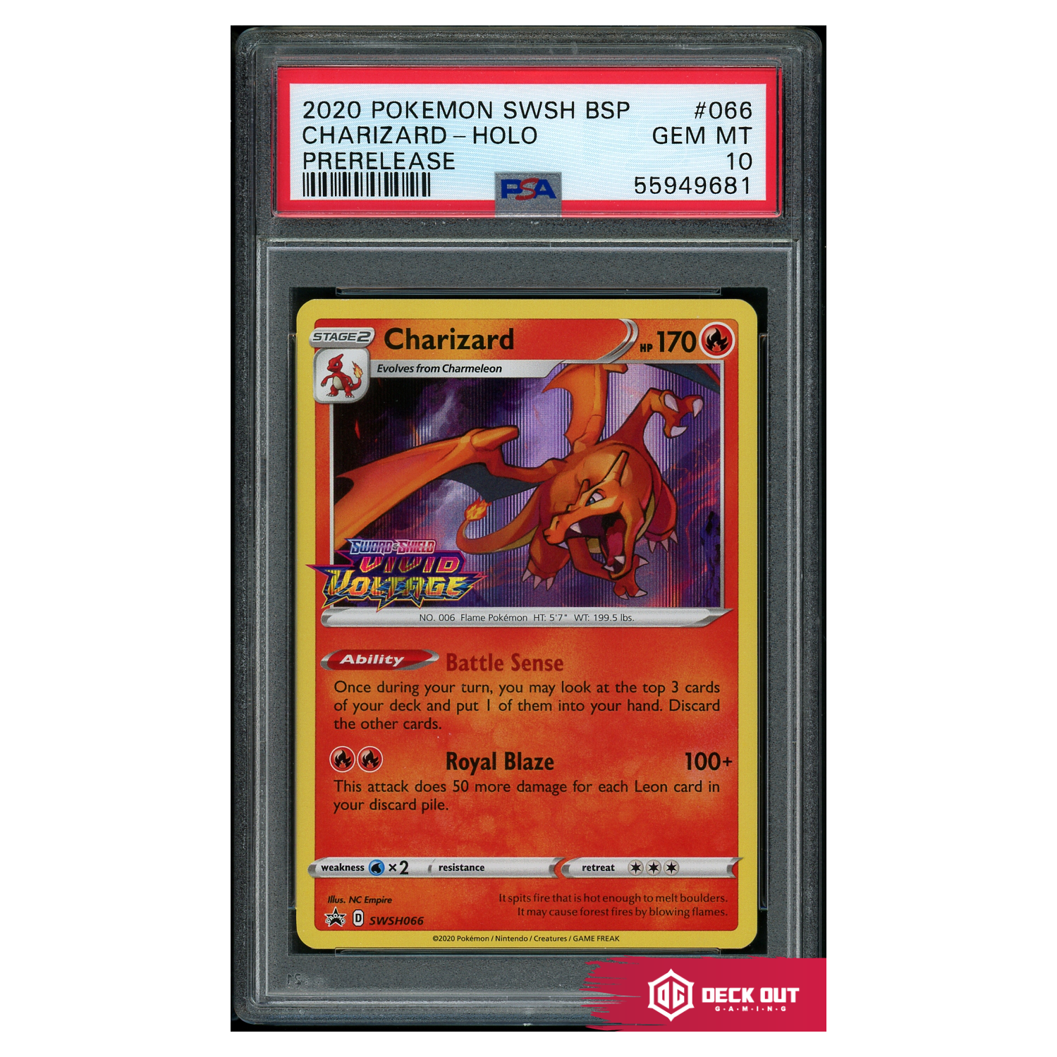 Charizard - SWSH Promos - SWSH066 - PSA 10 - 55949681 - Deck Out Gaming