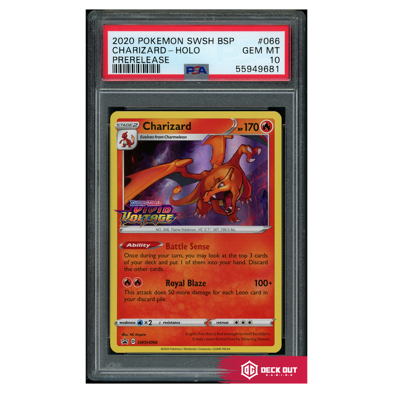 Charizard - SWSH Promos - SWSH066 - PSA 10 - 55949681 - Deck Out Gaming