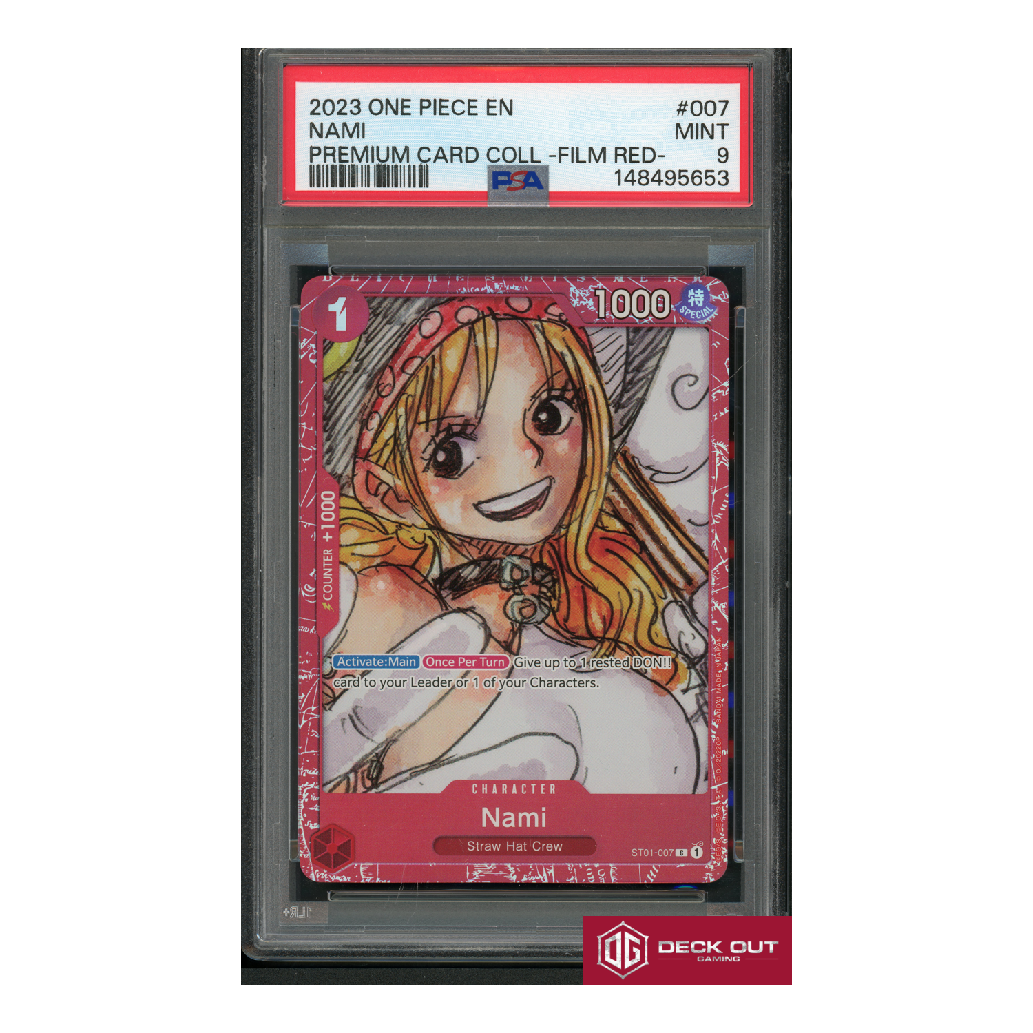 Nami - PSA 9 - 148495653 - Premium Card Collection Film Red - #007-1