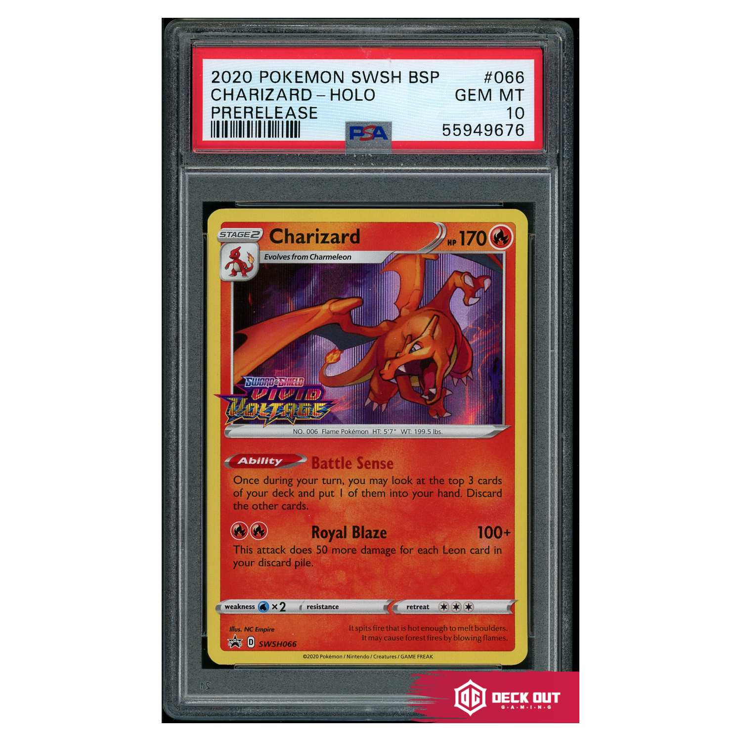 Charizard - SWSH Promos - SWSH066 - PSA 10 - 55949676 - Deck Out Gaming