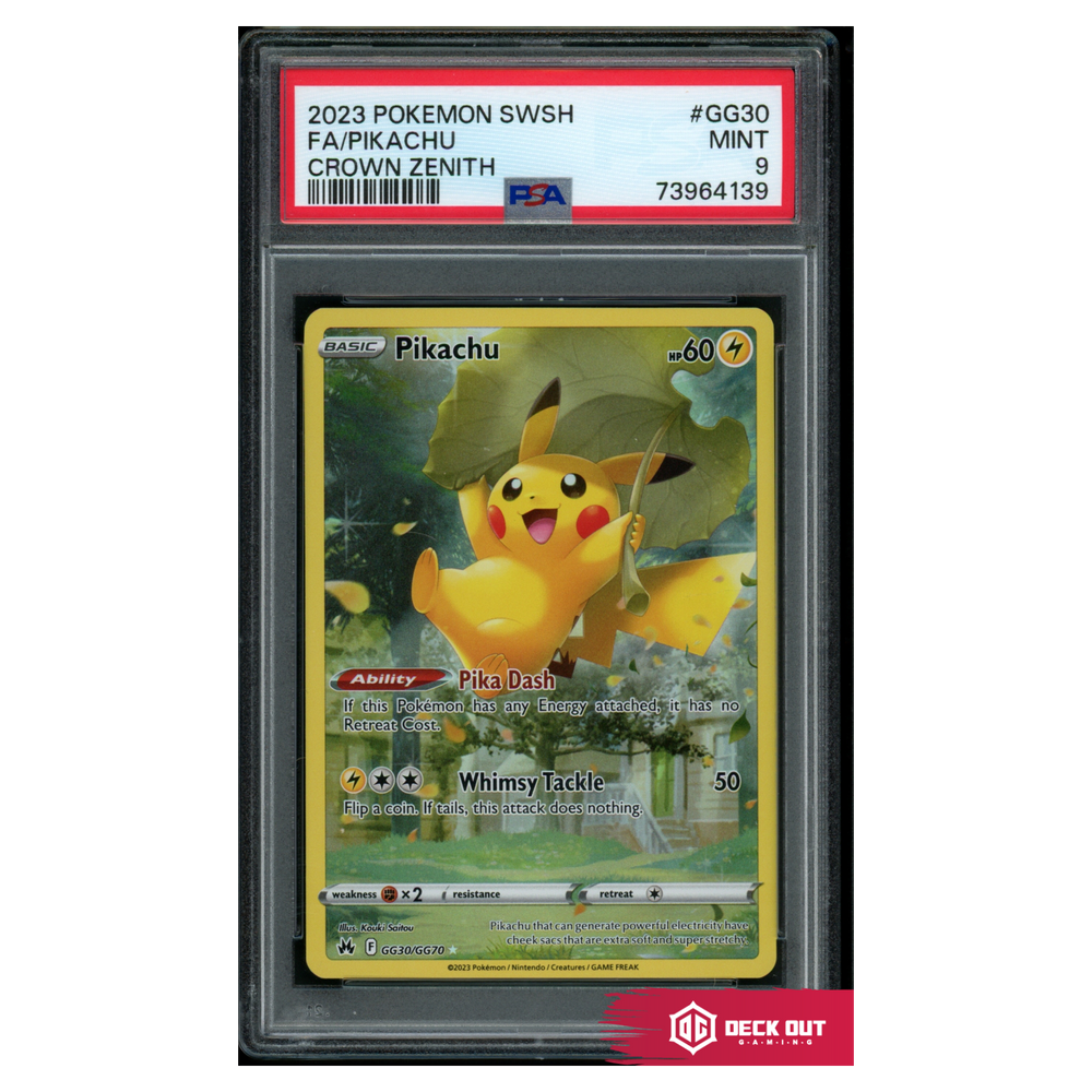 Pikachu - Crown Zenith - GG30 - PSA 9 - 73964139 - Deck Out Gaming