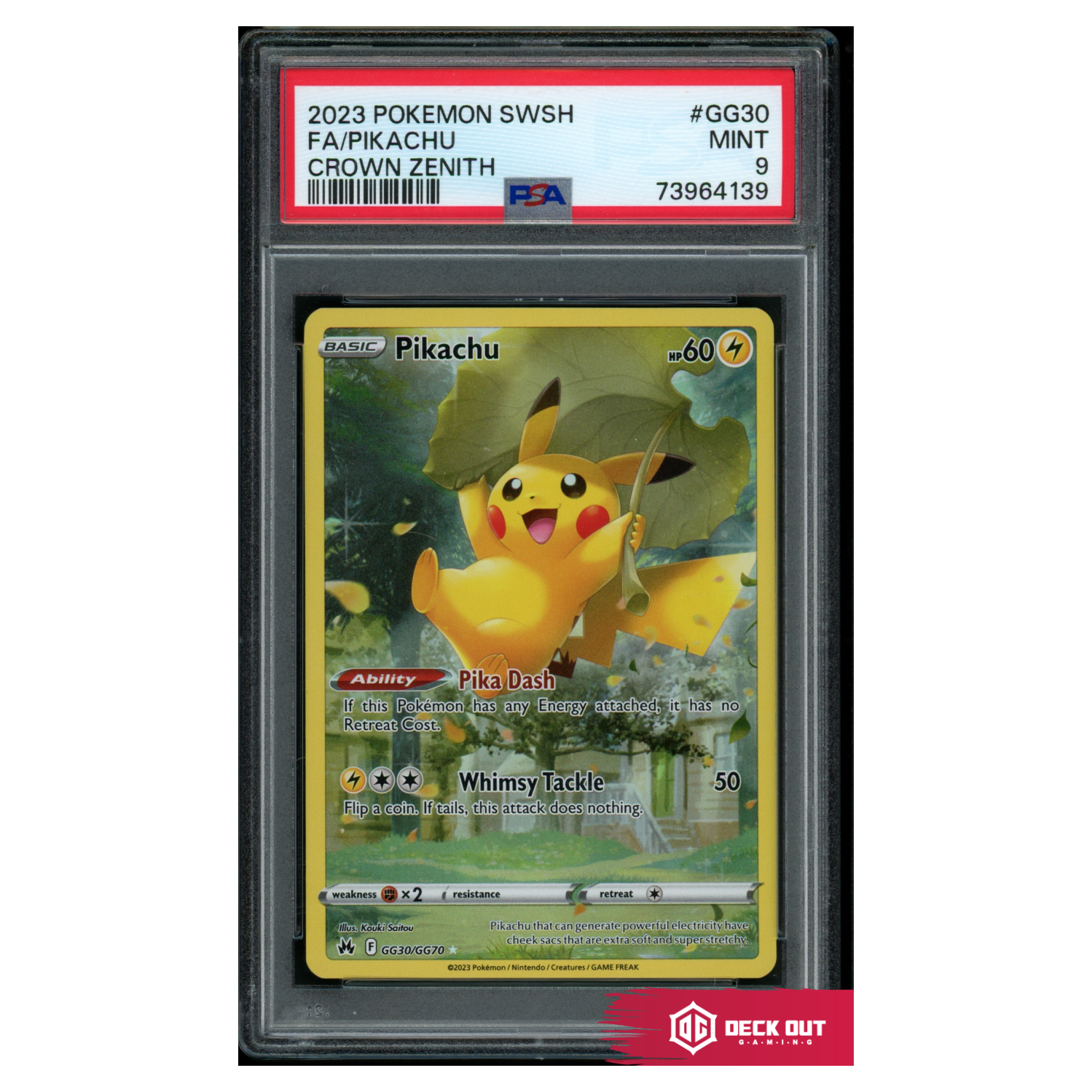 Pikachu - Crown Zenith - GG30 - PSA 9 - 73964139 - Deck Out Gaming