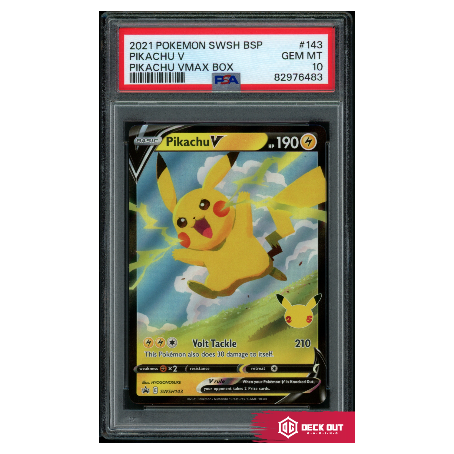 Pikachu V - SWSH Promos - SWSH143 - PSA 10 - 82976483