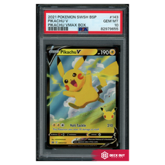 Pikachu V - SWSH Promos - SWSH143 - PSA 10 - 82979655 - Deck Out Gaming