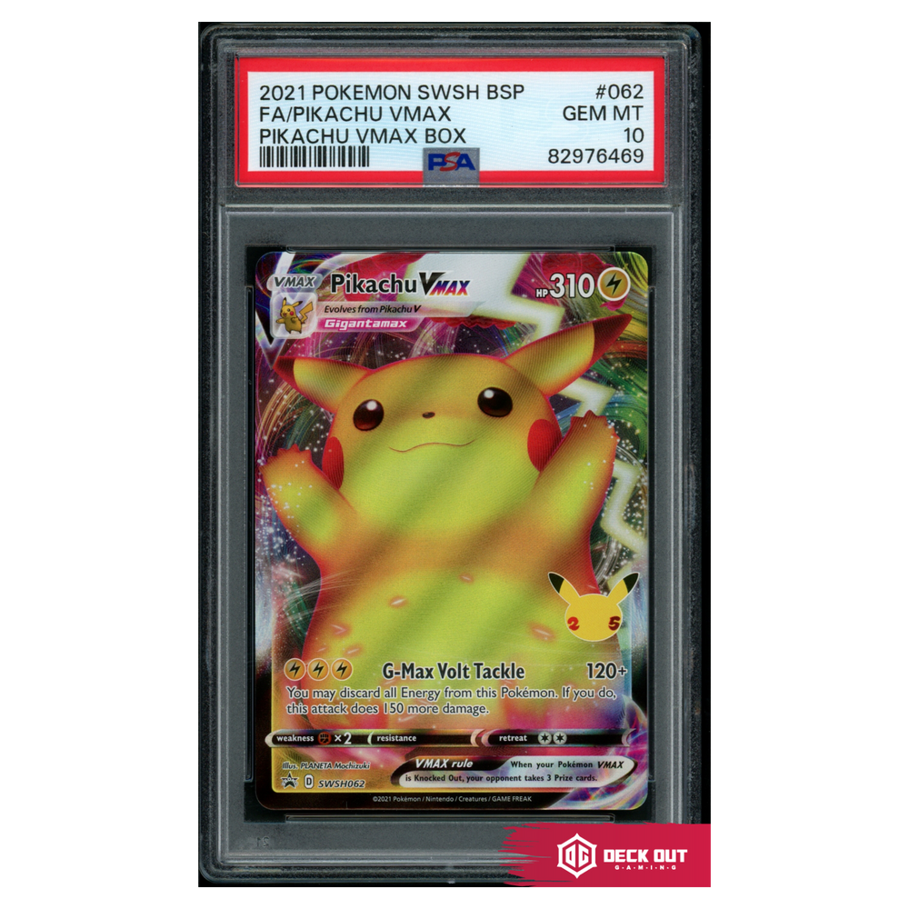 Pikachu VMAX - SWSH Promos - SWSH062 - PSA 10 - 82976469 - Deck Out Gaming