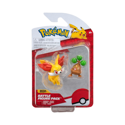 Pokemon Battle Figure Pack - Fennekin, Bonsly