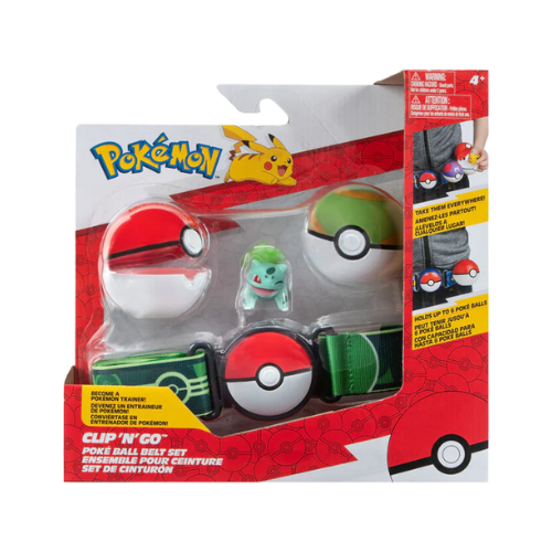 Pokemon Clip N Go Poke Ball Set - Bulbasaur