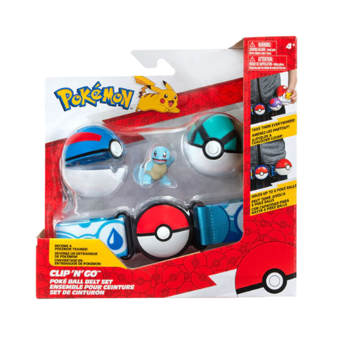 Pokemon Clip N Go Poke Ball Set - Squirtle