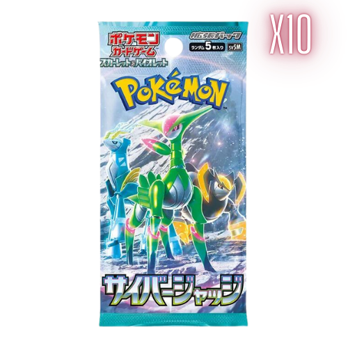 Pokemon Cyber Judge Japanese Booster Pack Bundle - 10 Packs