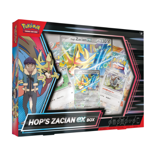 Pokemon Hop's Zacian ex Collection Box (Limit 1 Per Person) - Deck Out Gaming