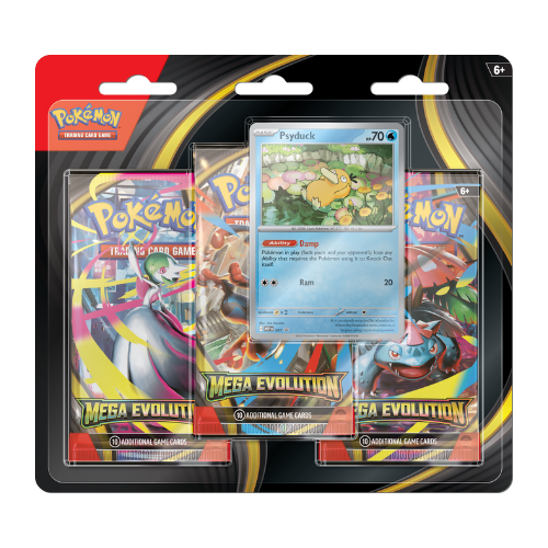 Pokemon ME Base Set 3-Pack Blister - Psyduck (Limit 1 Per Person) - Deck Out Gaming