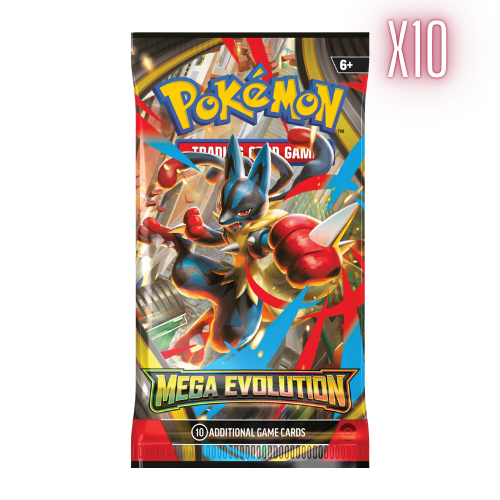 Pokemon ME Base Set Booster Pack Bundle - 10 Packs (Random Arts) - Deck Out Gaming