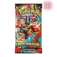 Pokemon ME Base Set Booster Pack Bundle - 10 Packs (Random Arts) - Deck Out Gaming