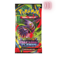 Pokemon - ME2 Phantasmal Flames - Booster Pack Bundle - 10 Packs (Random Arts)-1