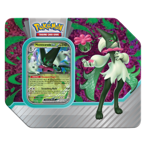 Pokemon Paldea Partners Tin - Meowscarada ex - Deck Out Gaming