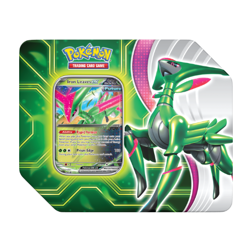 Pokemon Paradox Clash Tin - Iron Leaves - Deck Out Gaming