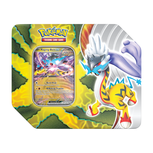 Pokemon Paradox Destinies Tin - Raging Bolt (Pre-Order Ships September 6 2024) - Deck Out Gaming