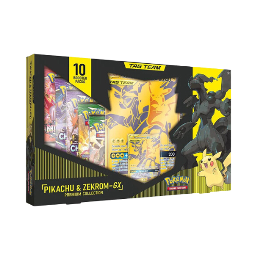 Pokemon Pikachu & Zekrom GX Premium Collection (Damaged Box, Contents Fine) - Deck Out Gaming