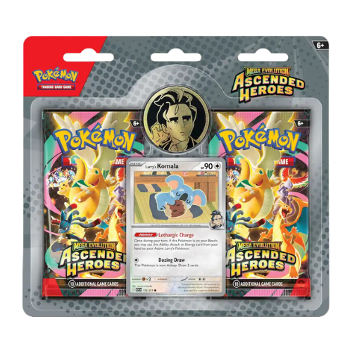 Pokemon ME2.5 Ascended Heroes 2-Pack Blister - Larry's Komala - Deck Out Gaming