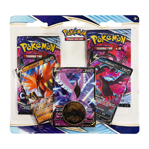 Pokemon SWSH - Chilling Reign 2 Pack Blister [Galarian Zapdos V, Articuno V, Moltres V] - Deck Out Gaming