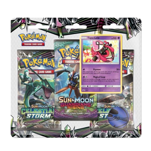 Pokémon SM - Celestial Storm 3 Pack Booster Blister [Tapu Lele] - Deck Out Gaming
