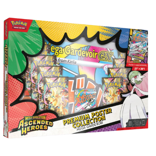 Pokemon ME 2.5 Ascended Heroes - Premium Poster Collection - Mega Gardevoir (Limit 1 Per Person) (Ships March 20th) - Deck Out Gaming