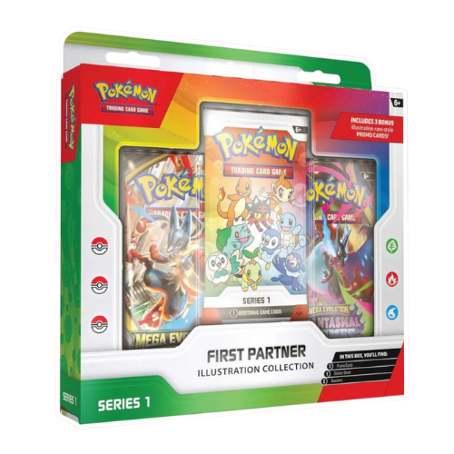 Pokemon First Partner Illustration Collection Series 1 (1 Per Person) (Ships March 20th) - Deck Out Gaming