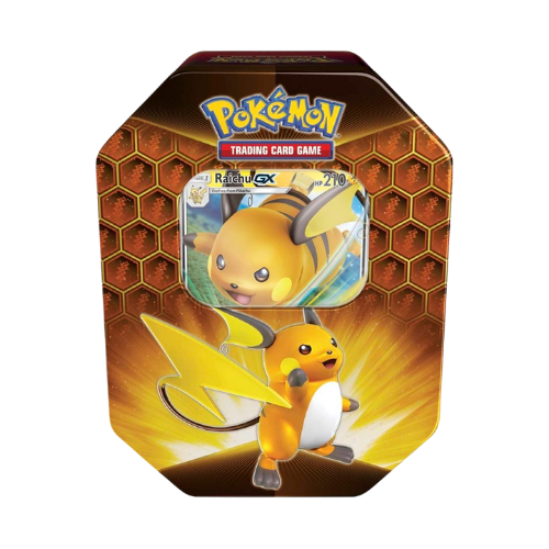 Pokemon SM Raichu Hidden Fates Tin - Deck Out Gaming