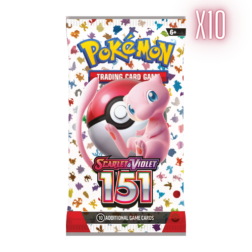 Pokemon SV 151 Booster Pack Bundle - 10 Packs - Deck Out Gaming