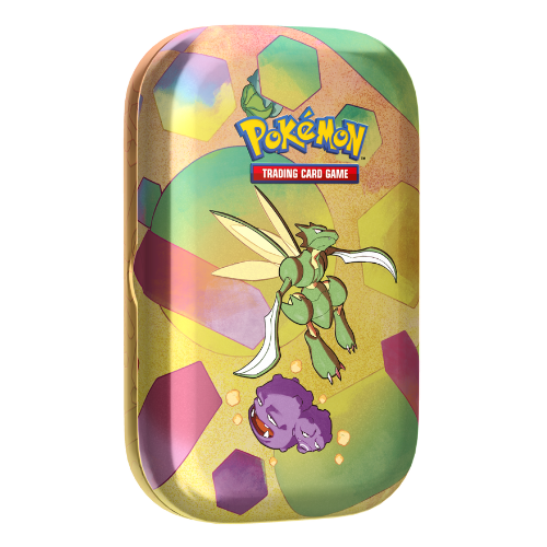 Pokemon SV 151 Mini Tin - Scyther (Limit 1 Per Person, No Sealed Displays) - Deck Out Gaming