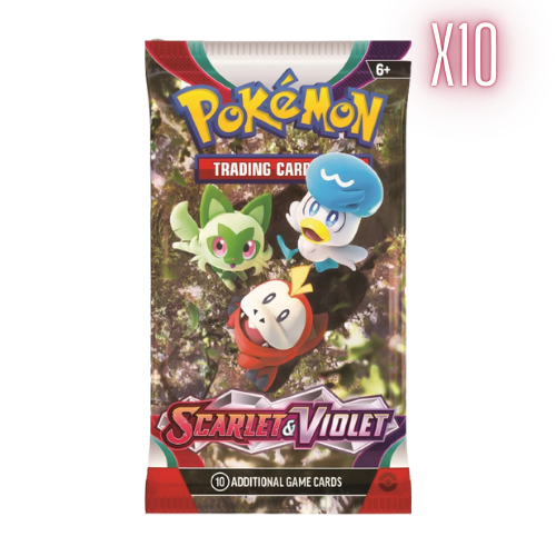 Pokemon SV Base Set Booster Pack Bundle - 10 Packs (Random Arts)