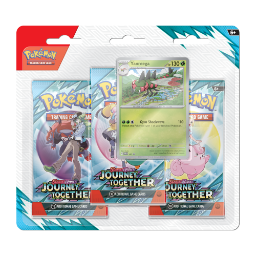 Pokemon SV Journey Together 3-Pack Blister - Yanmega (Limit 1 Per Person) (Pre-Order Ships March 28 2025)