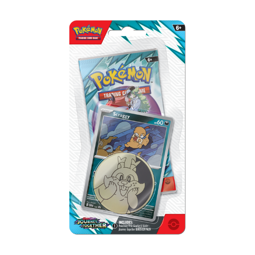 Pokemon SV Journey Together Checklane Blister - Scraggy (Limit 2 Per Person) (Pre-Order Ships March 28 2025)