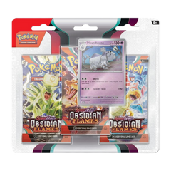 Pokemon SV Obsidian Flames 3-Pack Blister - Houndstone - Deck Out Gaming
