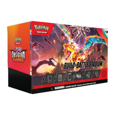 Pokemon SV Obsidian Flames Build & Battle Stadium Box