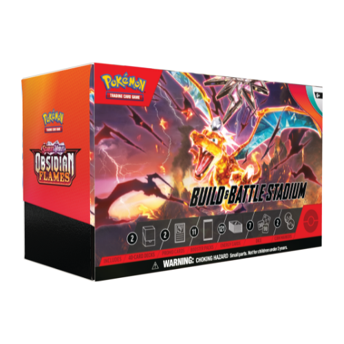 Pokemon SV Obsidian Flames Build & Battle Stadium Box - Deck Out Gaming