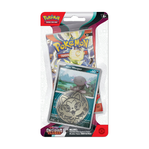 Pokemon SV Obsidian Flames Checklane Blister - Paldean Wooper - Deck Out Gaming