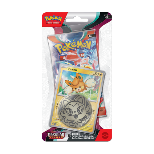 Pokemon SV Obsidian Flames Checklane Blister - Pawmi - Deck Out Gaming