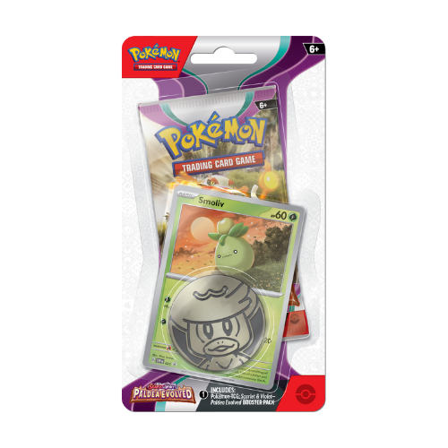 Pokemon SV Paldea Evolved Checklane Blister - Smoliv - Deck Out Gaming
