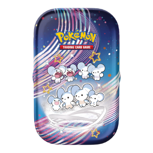 Pokemon SV Paldean Fates Mini Tin - Maushold - Deck Out Gaming