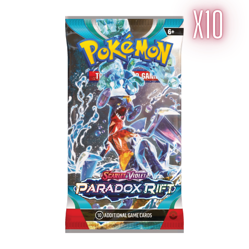 Pokemon SV Paradox Rift Booster Pack Bundle - 10 Packs (Random Arts) - Deck Out Gaming