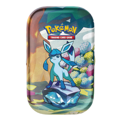 Pokemon SV Prismatic Evolutions Mini Tin - Glaceon (No Sealed Displays) (Limit 1 Per Person) - Deck Out Gaming