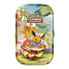 Pokemon SV Prismatic Evolutions Mini Tin - Jolteon (No Sealed Displays) (Limit 1 Per Person) - Deck Out Gaming